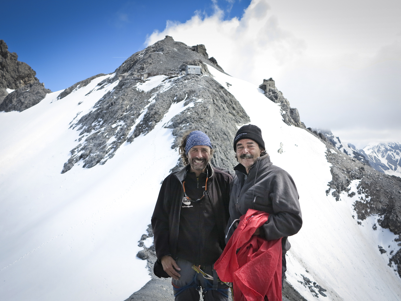Marco Gramola and Stefano Torrione at Stelvio