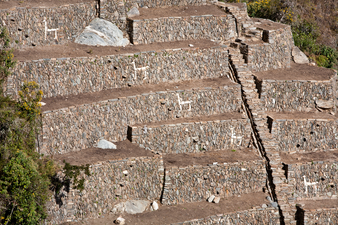Peru the Inca site of Choquequirao