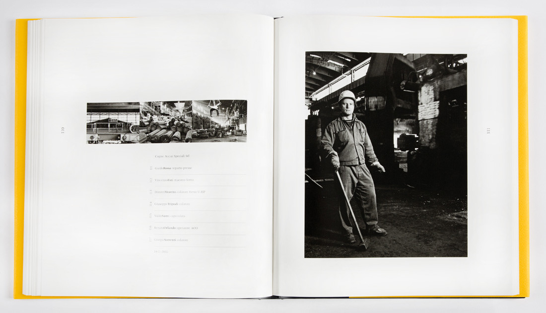 In Fabbrica, Musumeci 2003, photographs by Stefano Torrione, text by Eugenio Alberti Schatz.